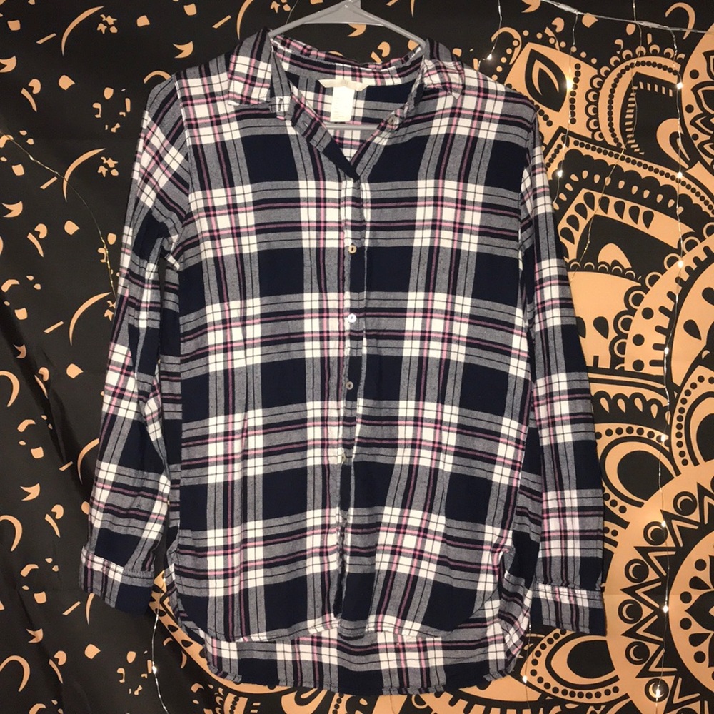 Plaid long-sleeve